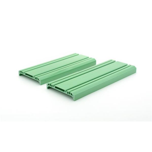 Green UPVC Trim Plastic Profile Extrusion Customized PVC Plastic Extrusion Profile