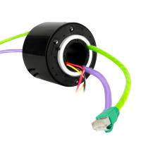 RJ45 Connector Gigabit Ethernet Slip Ring 250rpm Stable Signal Transmission