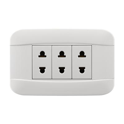 Electrical Wall Power Socket , Flame Resistant Residential Power Plug Socket