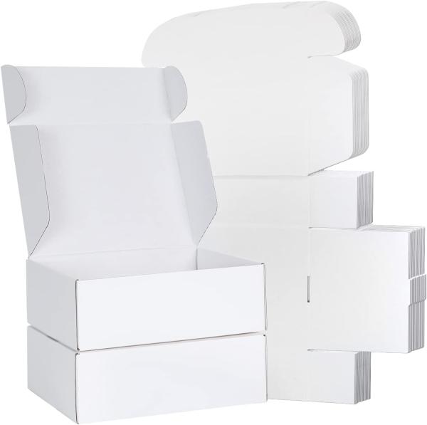 White Corrugated Cardboard Mailer Boxes, Medium Mailing Boxes For Packaging Small Business
