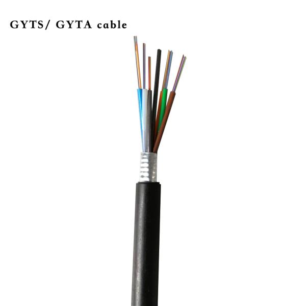 GYTA  Loose Tube Armored Outdoor Fiber Optical Cable For Duct