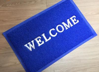Custom welcome pvc coil mat for front door  PVC Coil Logo Door Mat