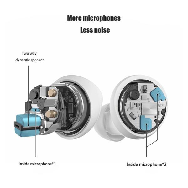 HiFi Sound Strong Bass 4h 350mAh True Wireless Stereo Earphones