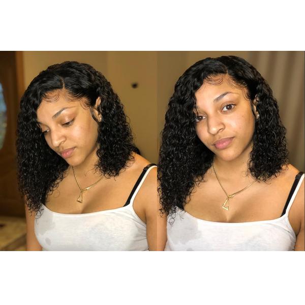 10A Grade 100% Brazilian Full Lace Human Hair Wigs Natural Hairline Deep Wave