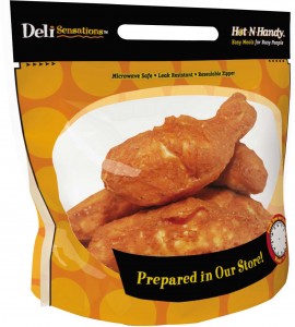 Resealable Rotiserrie Chicken pouch Bags, Anti Fog, Grill, Oven, Roasted, Hot meat Bag Packing With Window