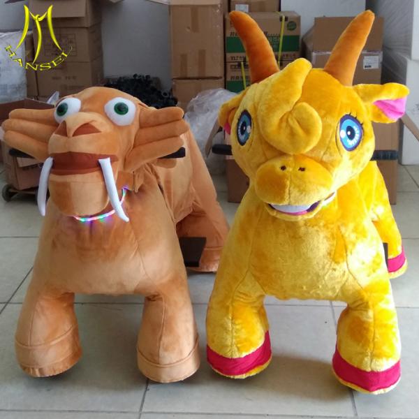 Hansel walking animal ride on toy wholesale and stuffed animal ride from China with plush electric animal ride