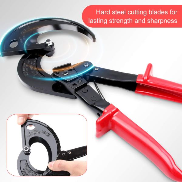 Alloy Portable Hand Ratchet Cutters , Durable Ratchet Cable Cutter 400mm
