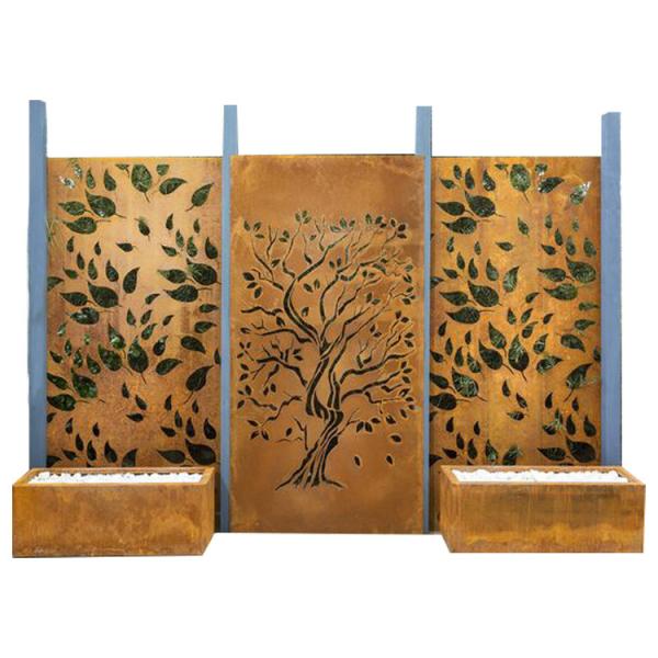 5.9ft Metal Decorative Panels 70.1 Inch Plasma Cutting Corten Steel