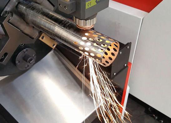 Touch Screen Interface Laser Tube Cutting Machine 380V / 50Hz Working Voltage