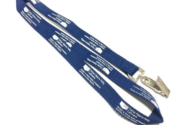Simple Design Flat Polyester Lanyard , Id Card Holder Lanyard 900*15mm