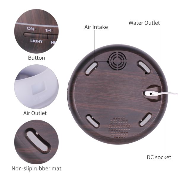 APP Control WIFI Smart 400ml Ultrasonic Electric Air Humidifier Aroma Diffuser Essential Oil Diffuser Support Alexa for Home Use