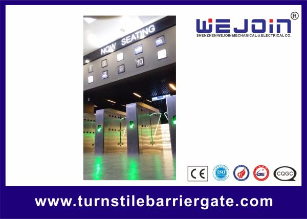 220V Intelligent Flap Barrier With Organic Glass Wing and 304 Stainless Steel
