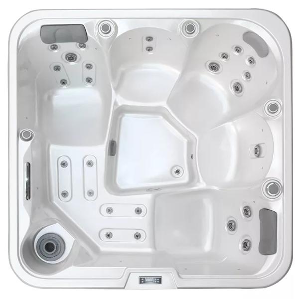 Белый акриловый уголок для 5 человек с светодиодным освещением гидротерапия горячая ванна E-371S