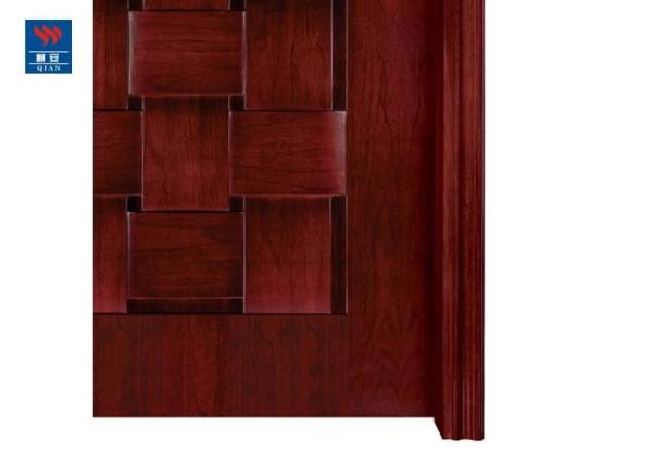 Modern Design Wooden Doors WHI UL Certification  Fire Rated Wood Door With Modelling