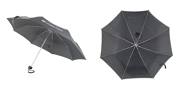 Ultra Lightweight Grey Promotional Umbrellas 180g Aluminum Frame