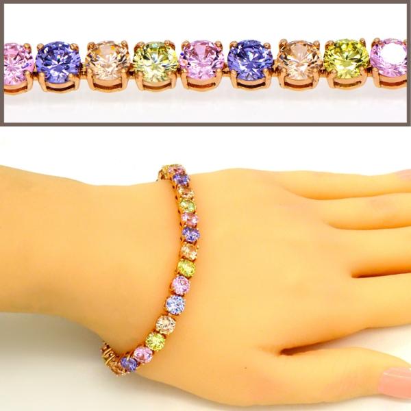 Classic 18K Gold Plated Cubic zirconia Bracelet & bangles factory wholesale high quality