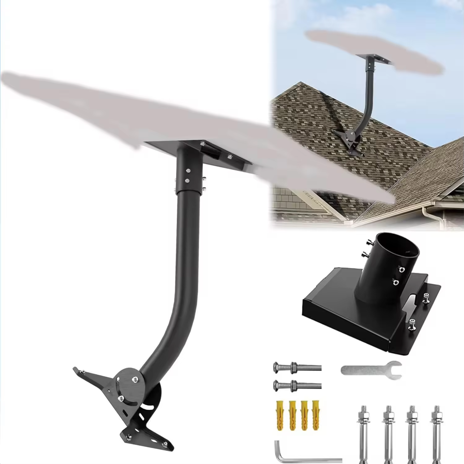 High Quality Adjustable Carbon Steel Universal Starlink Gen3 Mounting Kit for Roof Installation