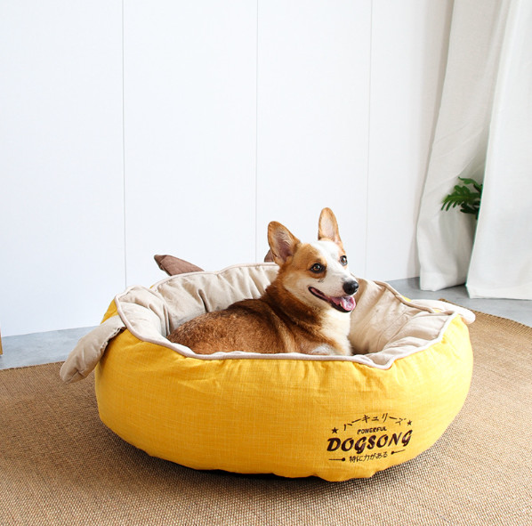 Круглая кровать вертепа кота любимца для щенка и котенка с Выскальзывани-устойчивым дном