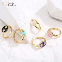 Nariz plateada oro lindo Ring For Women Girls Jewelry ajustable abierto del cerdo del esmalte 18k