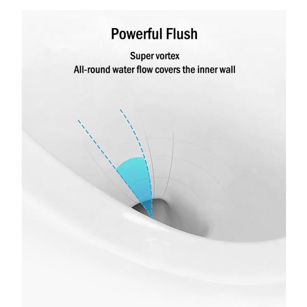 Ceramic Colored Siphon One Piece Toilet Bowl Egg Design Water Saving