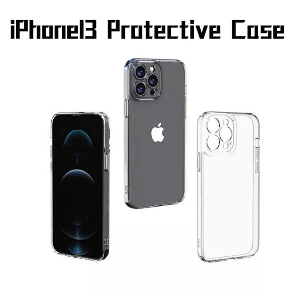Clear Silicone Mobile Phone Protection Shell for iPhone 13 14 Pro Max Note 10 Plus Transparent PU