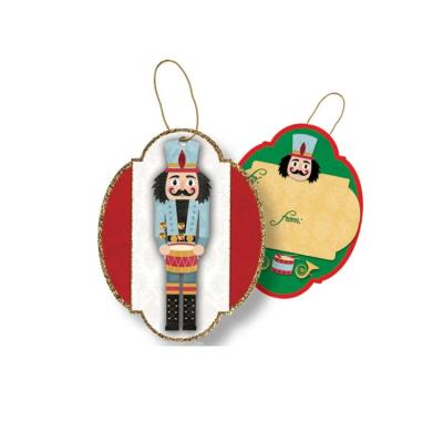 UV Varnishing CMYK Printing 157gsm Christmas Gift Hang Tags