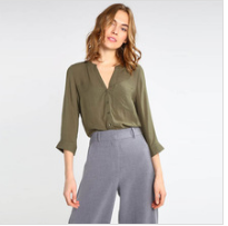 Дама Блузка рукава колокола офиса фабрики одежды Гуанчжоу