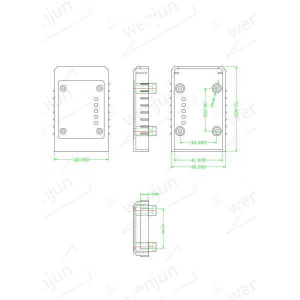 Automotive OBD2 Male Connector Housing 327 White Color Practical