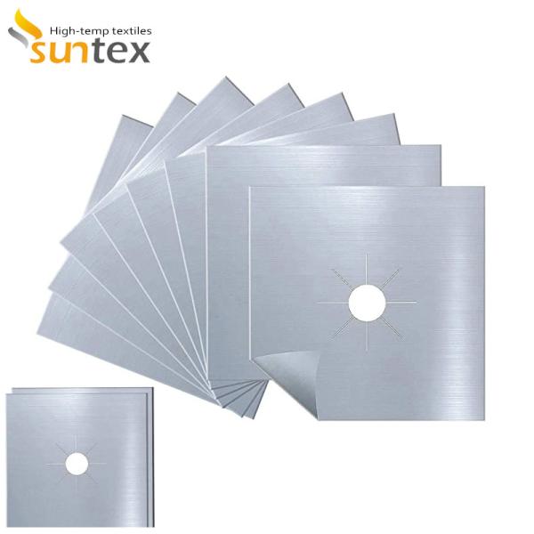 Uso en la cocina: almohadilla protectora para estufa, antideslizante, silicona, fibra de vidrio, protección contra incendios, aislamiento térmico