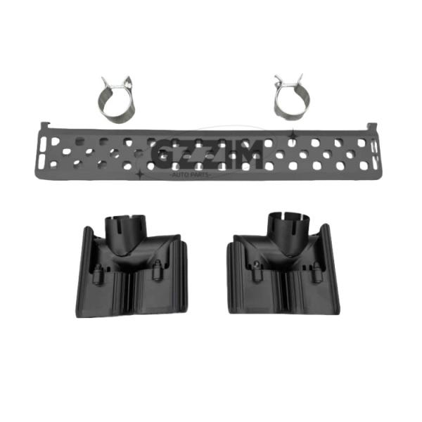 Pantalones traseros de amortiguador de la parte trasera tuberías de escape cola negra garganta segunda generación para 2020 Land Rover Defender 90 110