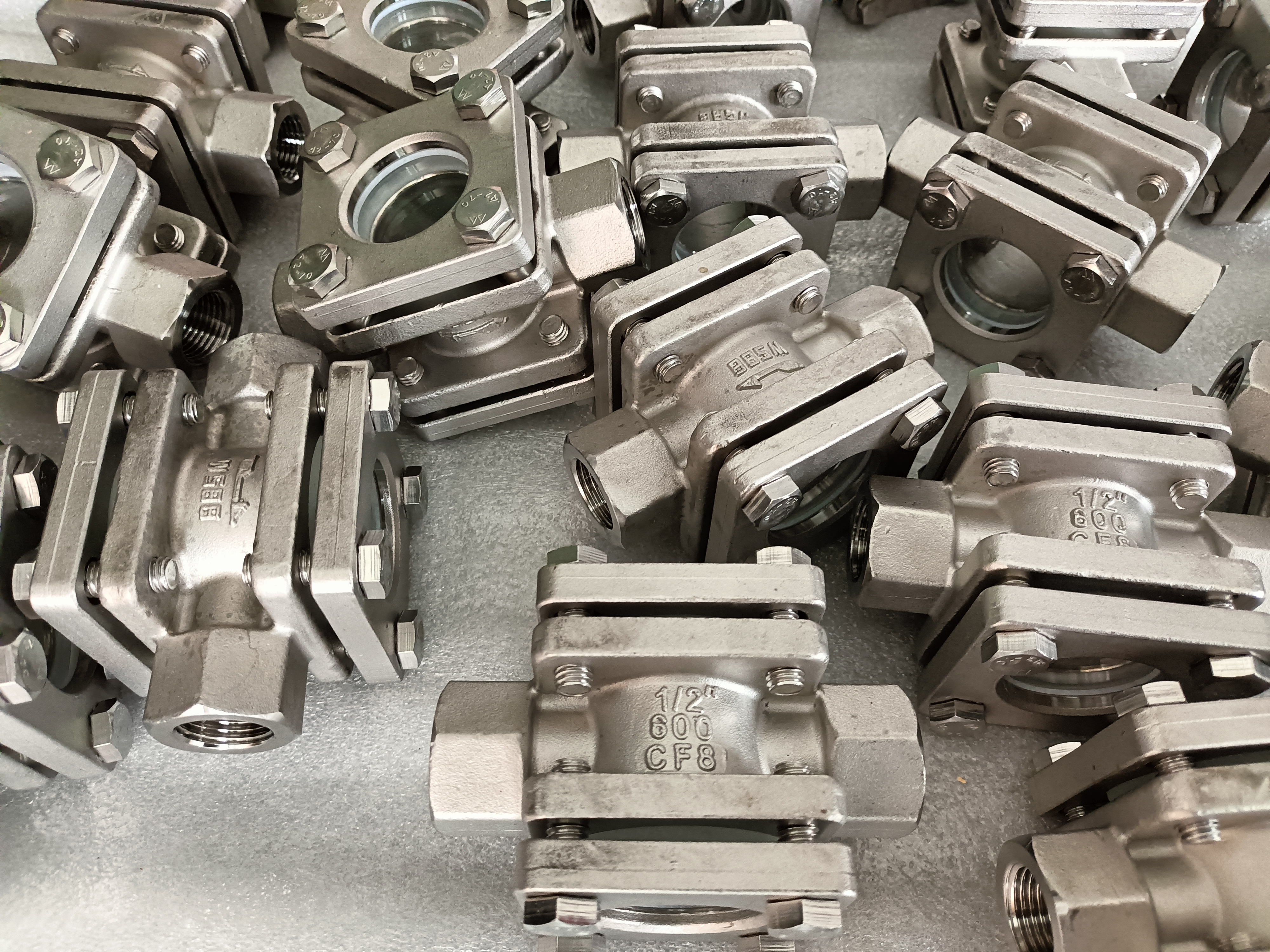 1/2 Inch Stainless Steel Sight Glass Threaded Connection NPT