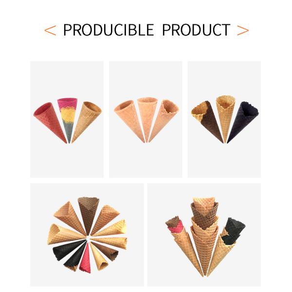 Создатель конуса мороженого нержавеющей стали автоматический многофункциональный подвергает 55 печь шаблонов механической обработке