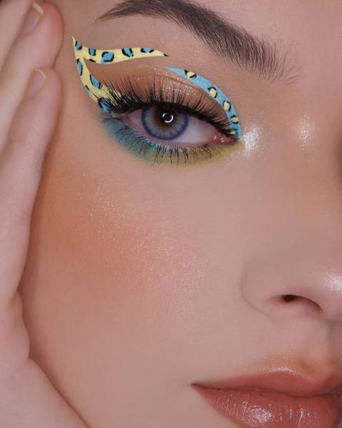 ISO13485 Private Label Coloured Blue Eye Contact Lenses For Brown Eyes