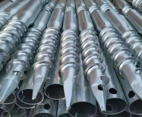Q235B Galvanized Ground Screw Screw Helical Pile for Solar Energy System Roadway Products