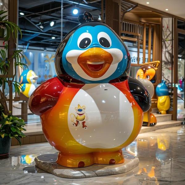 Resin Custom Cartoon Duck Bear Animal Sculpture Simulation Animal Shape