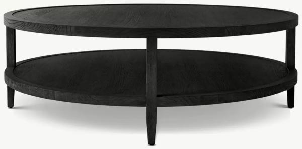 Meubles de table à café modernes et ronds personnalisables avec toit en bois pour le salon