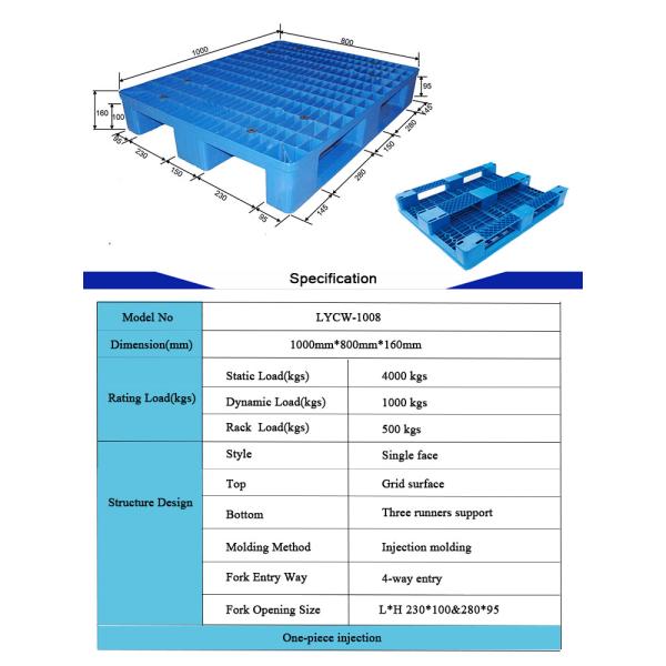 HDPE паллетов доставки размера евро паллеты пластикового стальные усиленные