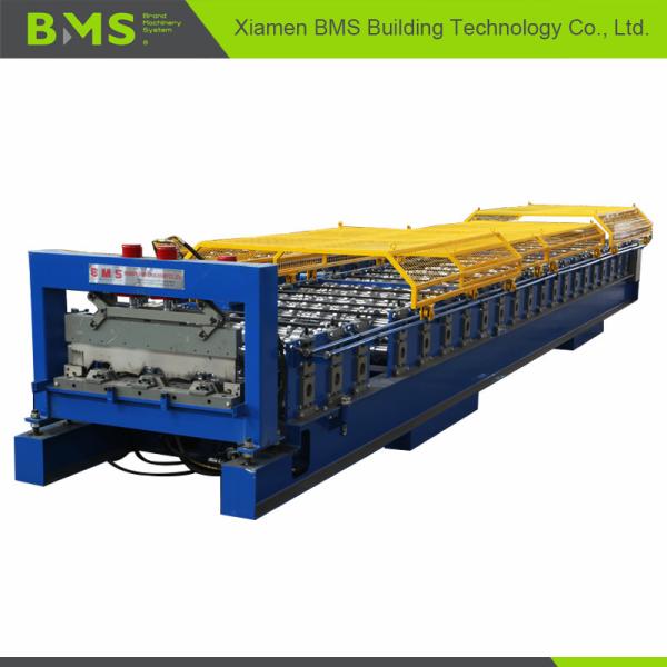 Steel Floor Deck Roll Forming Machine 20 Station 12-15meters Per Minute