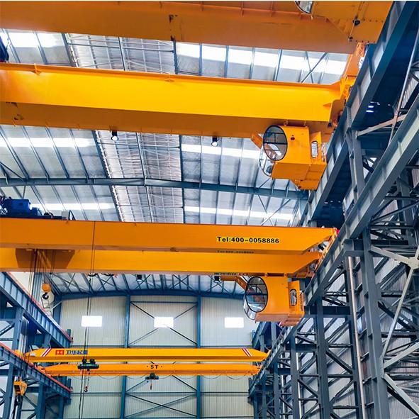 New Chinese Style Double Beam Bridge Crane With Hook 50 Ton 100 Ton 200 Ton