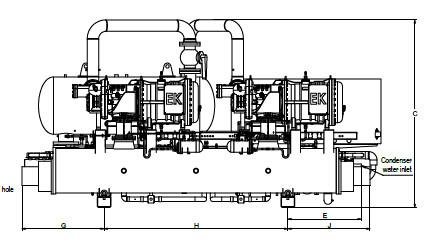 R134a Flooded Screw Compressor Water Source Heat Pump System With Smart Control