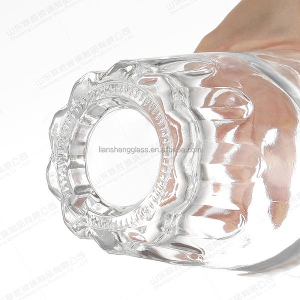 Glass Collar Clear Bottle for Fruit Juice Production at Affordable Prices