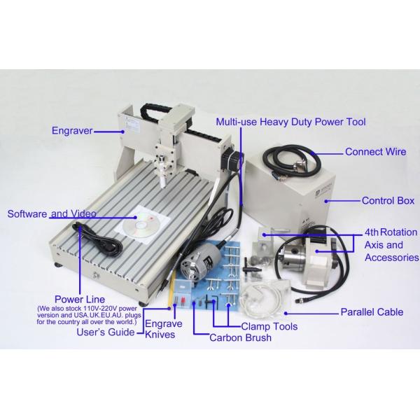 CNC Router Milling Equipment Engraver Engraving Drilling With 4 Axis