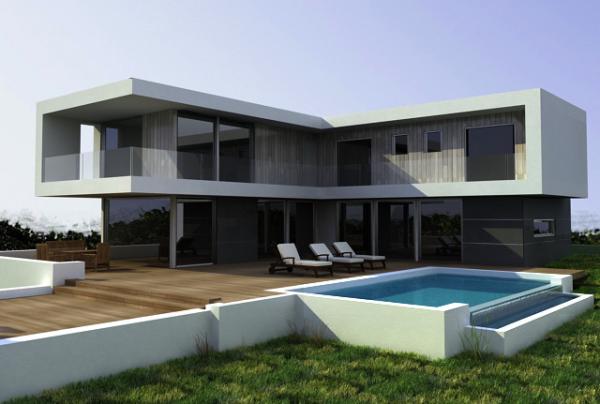 Estrutura de aço forrada a frio Estrutura de aço leve Quadro pré-fabricado Villa Casas de design moderno