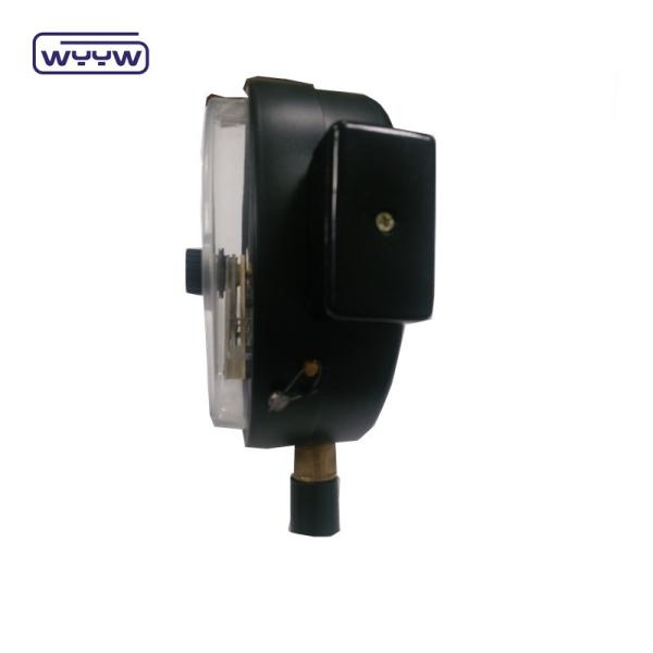 6 150mm Black Steel Electric Contact Pressure Gauge Bottom Mounting
