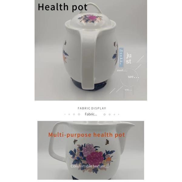 CE Certified Cultural Electric Cooking Ceramics Traditional Chinese Medicine Soup Pot