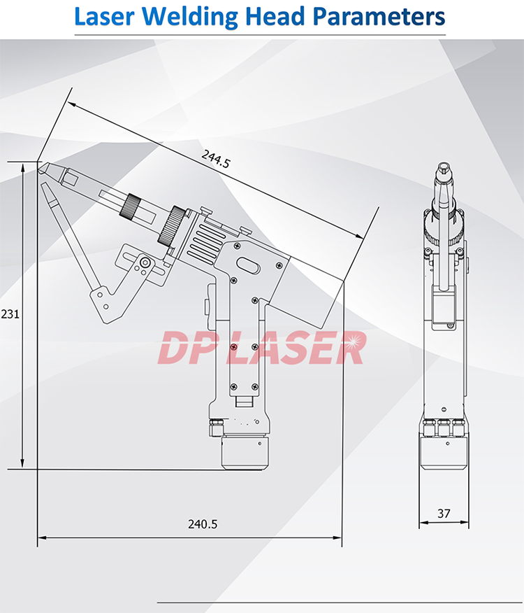 Очищающ и режущ 3 в сварочном аппарате 1000W лазера 1 GW Handheld 1064-1080nm