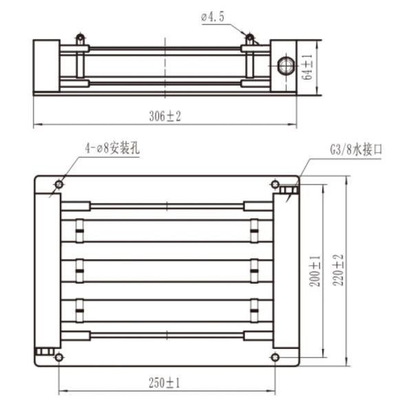 RXS-J-5000W Water Cooled Resistor