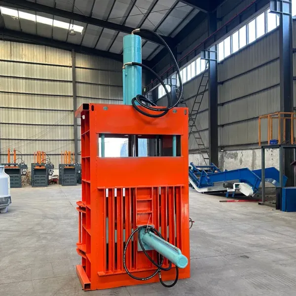 80 Tons Full Steel Plate Vertical Baling Press Machine with 15 KW Power for Scrap Metal Processing