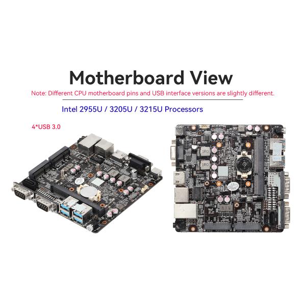 Процессоры серии Intel мини-материнская плата с двойной RJ45 LAN и DDR3L до 8G