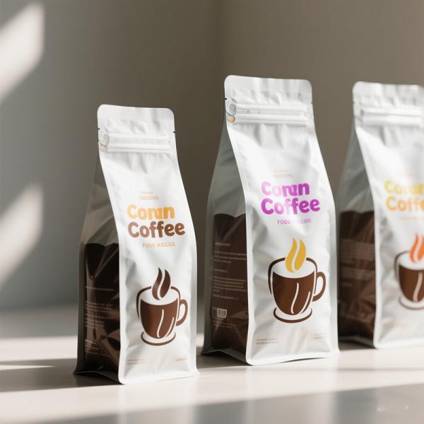 ​Premium Coffee Packaging Mylar Bag Aroma Lock Valve & 99% UV Light Blocking
